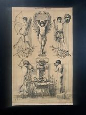 Tableau ancien estampe d'occasion  France
