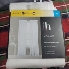 Painel transparente Home Expressions Rod-Pocket, 60"x95"          , usado comprar usado  Enviando para Brazil