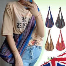 Bolsa de mão de lona boho moda étnica bolsa tiracolo feminina para trabalho compras viagens comprar usado  Enviando para Brazil
