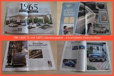VW 1600 TL mit 54PS Literaturpaket - 4 komplette Zeitschriften comprar usado  Enviando para Brazil