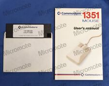 Mouse Commodore 1351 C64/128 5,25" driver e utilitários disquete e manual do usuário comprar usado  Enviando para Brazil