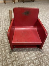 Assento infantil vintage década de 1940 metal cinema reforço loja de beleza/barbeiro comprar usado  Enviando para Brazil
