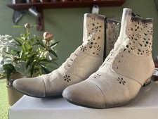 Sommerstiefelette cremeweiss l gebraucht kaufen  Schönebeck (Elbe)