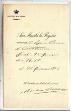 1933 bigliettos.m.la regina usato  Bagnacavallo