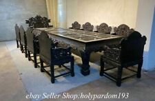 Cadeira de mesa de conferência 160" chinesa antiga Padauk sândalo vermelho esculpida em madeira dragão comprar usado  Enviando para Brazil
