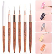 KADS Nail Art Pincel Forro Acrílico Cabo de Madeira Desenho Linha de Pintura Caneta Manicure comprar usado  Enviando para Brazil