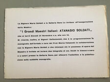 Atanasio soldati invito usato  Vigevano