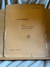 Claude debussy estampes d'occasion  Rennes