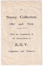 B.d.v. cigarettes tobacco for sale  LEICESTER