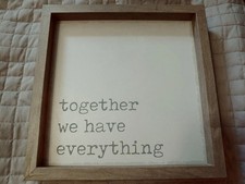 Together everything wall for sale  Lafayette