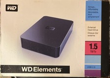 Disco rígido externo HD WDBAAU0015HBK-NESN Western Digital WD Elements 1,5 TB comprar usado  Enviando para Brazil