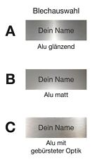 Klingelschild aluminium metall gebraucht kaufen  Ratingen