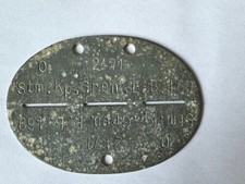 Dog tag alemã Segunda Guerra Mundial Stm.Kp.Gren.E.B.469. O 2471. comprar usado  Enviando para Brazil