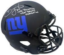 David Tyree autografado assinado inscrito réplica em tamanho real capacete gigantes JSA, usado comprar usado  Enviando para Brazil