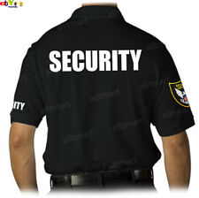 CAMISETA POLO DE SEGURIDAD IMPRESA PARA HOMBRE UNIFORME BORDADO INSIGNIA PERSONAL POLICÍA FIESTA segunda mano  Embacar hacia Mexico