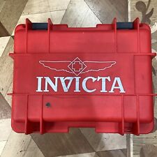Usado, Invicta relógio à prova d'água 8 slots estojo rígido vermelho armazenamento de mergulho #18389 comprar usado  Enviando para Brazil