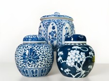 Vintage chinese blue for sale  SWANSEA