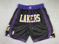 Shorts de basquete masculino Los Angeles Lakers swing bolso costurado preto tamanho EUA comprar usado  Enviando para Brazil