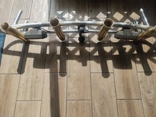 Usado, Suporte de vara de aço inoxidável 4 tubos barco de pesca topo em T poste inclinado soldado comprar usado  Enviando para Brazil