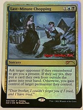 MTG - Magic the Gathering Card, cartão de papel alumínio de última hora (Boas Festas) comprar usado  Enviando para Brazil