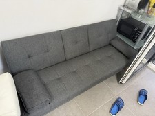 Graues sofa schlaffunktion gebraucht kaufen  Hamburg