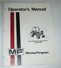 Manual de manutenção Massey Ferguson MF 255 265 275 proprietários/operadores de tratores 2-78 comprar usado  Enviando para Brazil