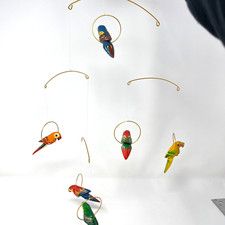 Painted wood parrot for sale  Osage