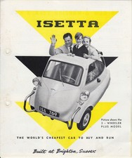 Brochure brochure isetta d'occasion  Expédié en Belgium