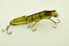Usado, Isca de pesca antiga Heddon articulada vamp minnow escala lúcio JJ2 comprar usado  Enviando para Brazil