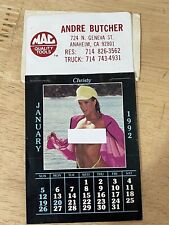 Calendario de bolsillo MAC TOOLS Andre Butcher 1992, en topless, calendario completo segunda mano  Embacar hacia Argentina