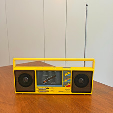 ✅ Rádio estéreo FM/AM amarelo antigo funcional • Balancim de som surround • Boom retrô, usado comprar usado  Enviando para Brazil