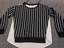 Blusa pulôver Zara feminina extra pequena listrada azul comprar usado  Enviando para Brazil