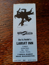 Livro de fósforos vintage: Lariat Inn, cartas/dança/comida/piscina, hidromel, WA Bobtail comprar usado  Enviando para Brazil