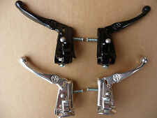 Alavancas de freio BMX old school Tech 3 Style MX prata preto retrô (como Dia Compe) comprar usado  Enviando para Brazil