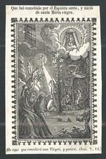 Antiguidade Gravura De La Espiritu Santo Grabado Antiguo Santino Santo Cartão comprar usado  Enviando para Brazil