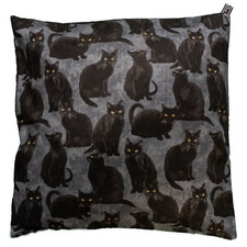 Capa almofada gato preto 100% algodão Halloween gótico decoração para casa bruxa sorte, usado comprar usado  Enviando para Brazil