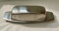 Prato de manteiga vintage de aço inoxidável 9x3 Dinamarca designs KALMAR NUNCA USADO! comprar usado  Enviando para Brazil