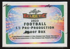 Caixa de futebol 2023 Leaf Eclectic prova de pré-produção 1/1 -1 automática - lacrada de fábrica comprar usado  Enviando para Brazil