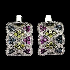 Brincos de prata esterlina 925 safira redonda corte diamante topázio joias de pedra preciosa, usado comprar usado  Enviando para Brazil