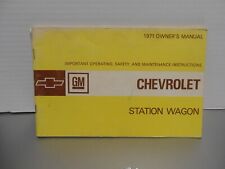 ☆ VINTAGE 1971 ☆ CHEVROLET STATION WAGON CARRO GUIA DO PROPRIETÁRIO MANUAL - ORIGINAL comprar usado  Enviando para Brazil