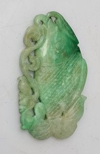 Carved green jade for sale  MATLOCK