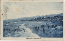 Viareggio spiaggia 1928 usato  Italia