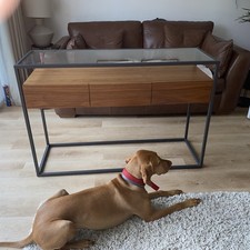 Glass top console for sale  SOUTHAMPTON