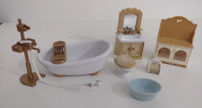 Muebles de baño Calico Critters/Sylvanian Families con bañera e inodoro segunda mano  Embacar hacia Mexico
