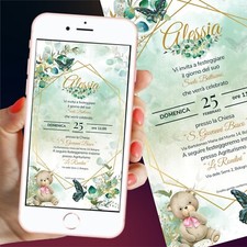 Invito digitale orsetto usato  Treviso Bresciano