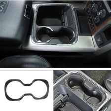 Usado, Para 2010-2017 Dodge Ram 1500 porta-copo frontal de fibra de carbono decoração anel acabamento comprar usado  Enviando para Brazil