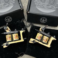Custom set of 2 tattoo machines coil Vlad Blad Wolf pro liner & pro shader comprar usado  Enviando para Brazil