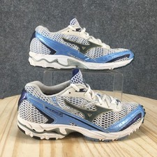 Tênis de corrida Mizuno feminino 7.5 Wave Elixir 3 azul com cadarço conforto baixo, usado comprar usado  Enviando para Brazil