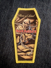 Patch de caixão amarelo Iron Maiden “Piece of Mind” para jaqueta de batalha jeans comprar usado  Enviando para Brazil