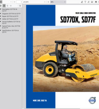 Volvo SD77F compactador de tambor rolo serviço reparo manual construção PDF USB comprar usado  Enviando para Brazil